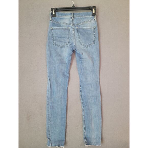 Free People Reagan Skinny Jeans Size 25 Button Front – EUC - Picture 2 of 9